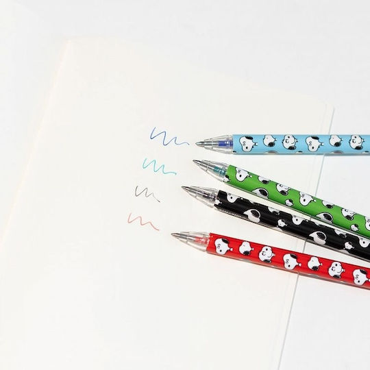 Grupo Erik Snoopy Στυλό Ballpoint 4τμχ (Διάφορα Χρώματα)