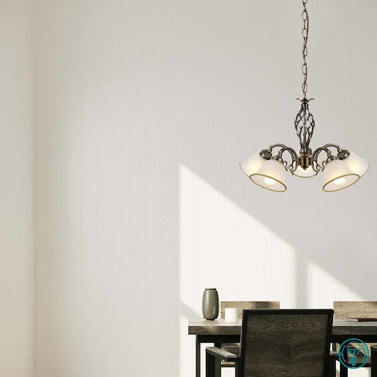 Globo Lighting Odin Pendant Light Bronze with Socket E27 60x600x120cm