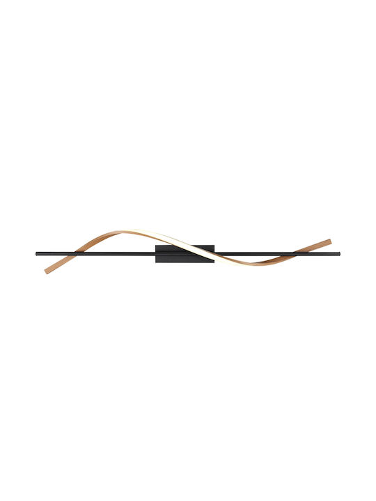 Globo Lighting Deckenleuchte 115cm Schwarz mit Integrierter LED