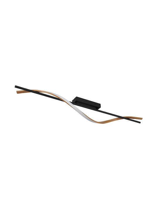 Globo Lighting Deckenleuchte 115cm Schwarz mit Integrierter LED