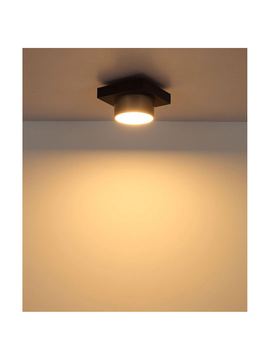 Globo Lighting Deckenleuchte montieren 20cm Schwarz mit Integrierte LED