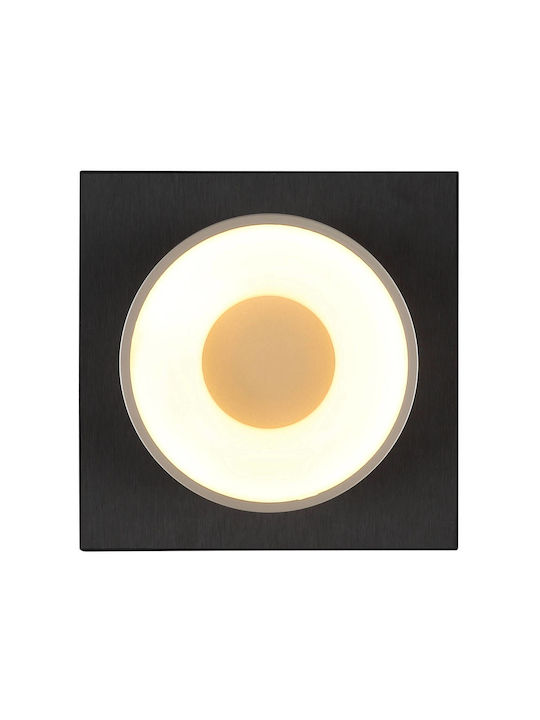 Globo Lighting Deckenleuchte montieren 20cm Schwarz mit Integrierte LED