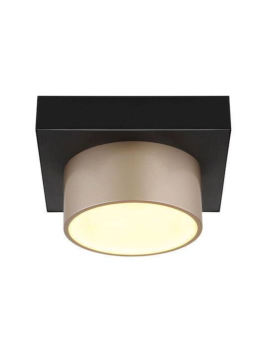 Globo Lighting Deckenleuchte montieren 20cm Schwarz mit Integrierte LED