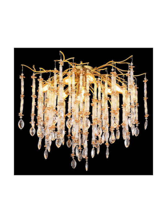 Globo Lighting Luminiță De Tavan Montată Auriu Cu Bază De Bec E14