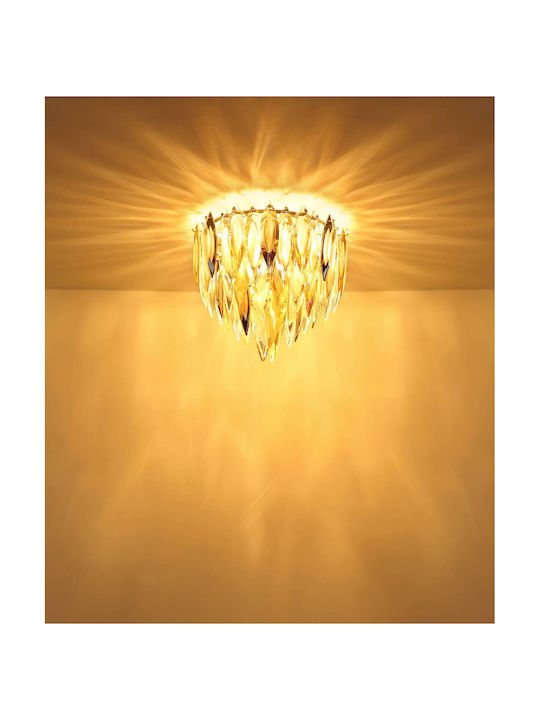 Globo Lighting Luminiță De Tavan Montată Auriu Cu Bază De Bec E14