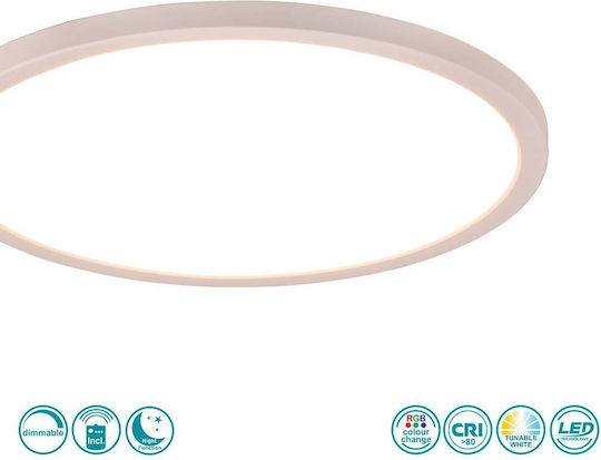 Trio Lighting Ceiling Mount Light 29cm White with Integrated LED and Remote Control
