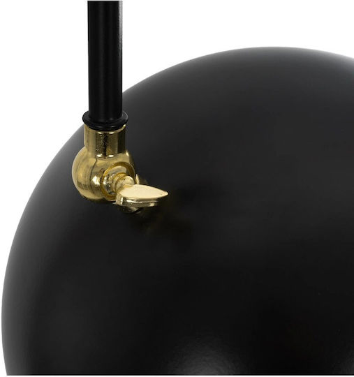 GloboStar Snake Floor Lamp H151xW28cm. with Socket for Bulb E27 Black