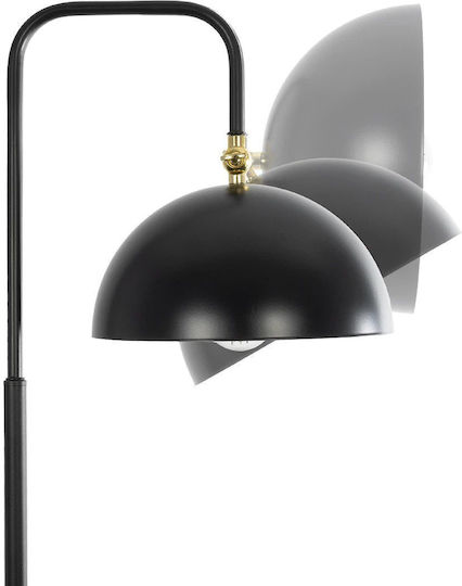 GloboStar Snake Floor Lamp H151xW28cm. with Socket for Bulb E27 Black