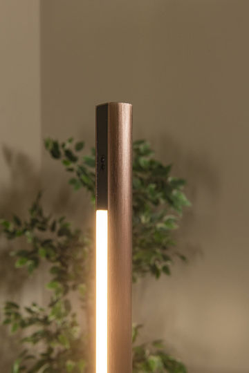 Lucide Lightning Equinox LED Φωτιστικό Δαπέδου με Ρυθμιζόμενο Λευκό Φως Καφέ