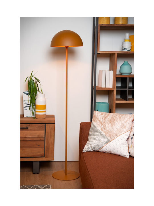 Lucide Lightning Siemon Floor Lamp H160xW35cm. with Socket for Bulb E27 Yellow
