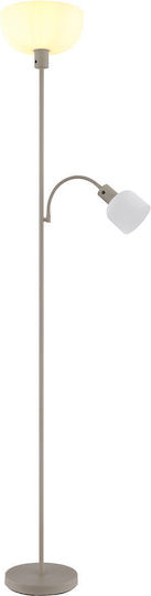 Globo Lighting Floor Lamp H178.7cm with Lamp Bulb Base E27 Beige