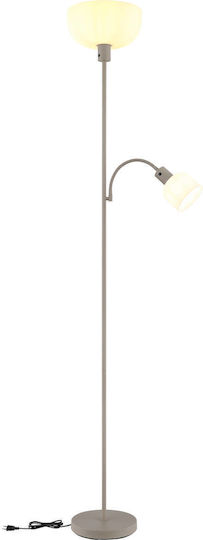 Globo Lighting Floor Lamp H178.7cm with Lamp Bulb Base E27 Beige