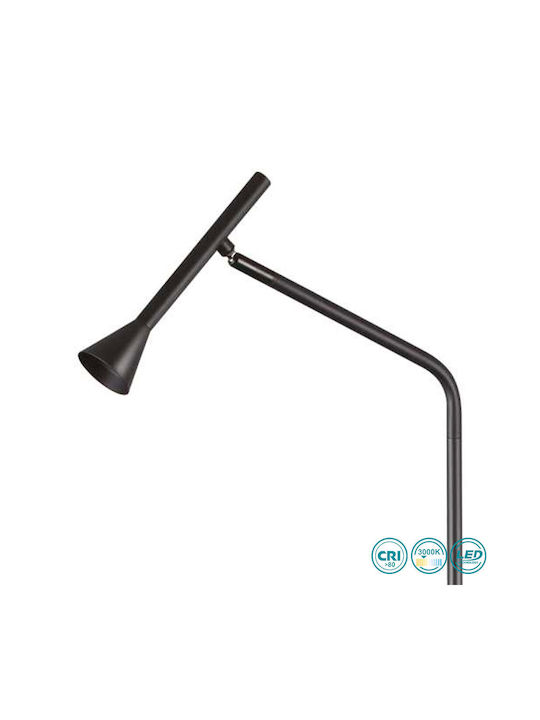 Ideal Lux Diesis LED Φωτιστικό Δαπέδου Υ149xΜ28εκ. με Θερμό Λευκό Φως 300lm Μαύρο