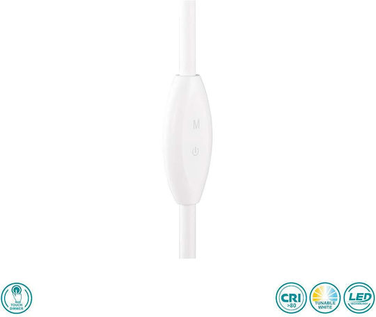 Trio Lighting LED Stehleuchte H145xB21cm. mit Einstellbarem Weißem Licht 700lm Weiß
