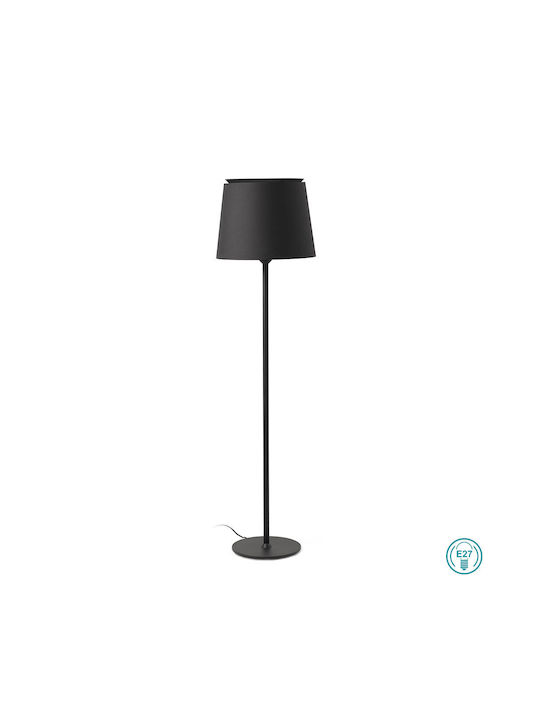 Faro Barcelona Savoy Подова Лампа В160xД42см. с Цокъл за Крушка E27 Черен