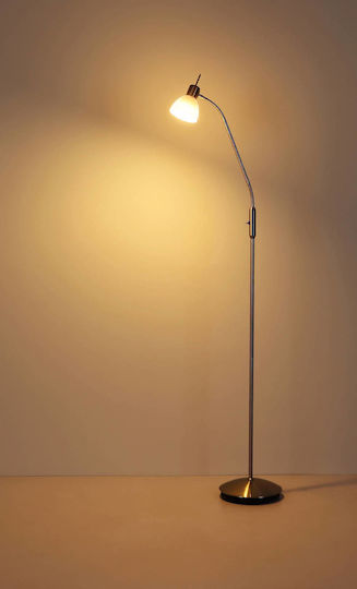 Globo Lighting Подова Лампа В150xД35см с Фасунга за Крушка E14 Сребриста