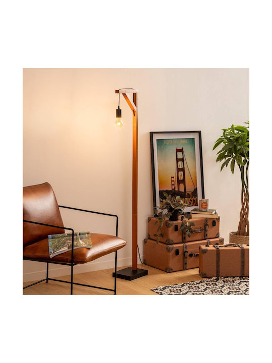 Atmosphera Wild Floor Lamp H148xL30cm with Lamp Bulb Base for E27 Beige