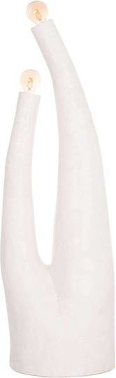Freebox Floor Lamp with Socket for Bulb E27 White