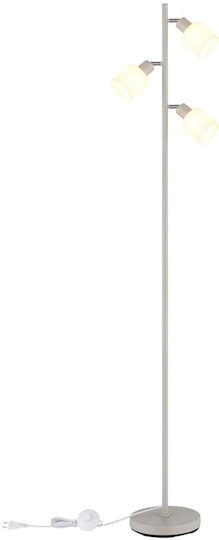 Globo Lighting Φωτιστικό Δαπέδου Υ161xΜ33εκ. με Ντουί για Λαμπτήρα E14 Μπεζ