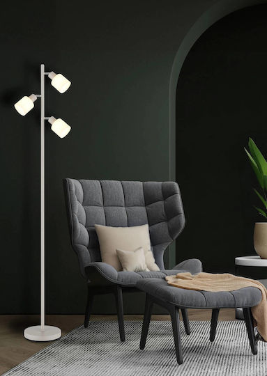 Globo Lighting Φωτιστικό Δαπέδου Υ161xΜ33εκ. με Ντουί για Λαμπτήρα E14 Μπεζ