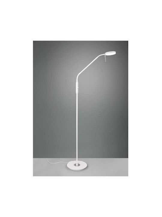 Trio Lighting Monza LED Floor Lamp H145xW50cm. with Natural White Light 1400lm White