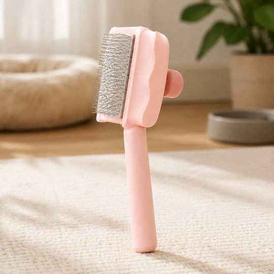Dog Brush for Fur Cleaning Pink