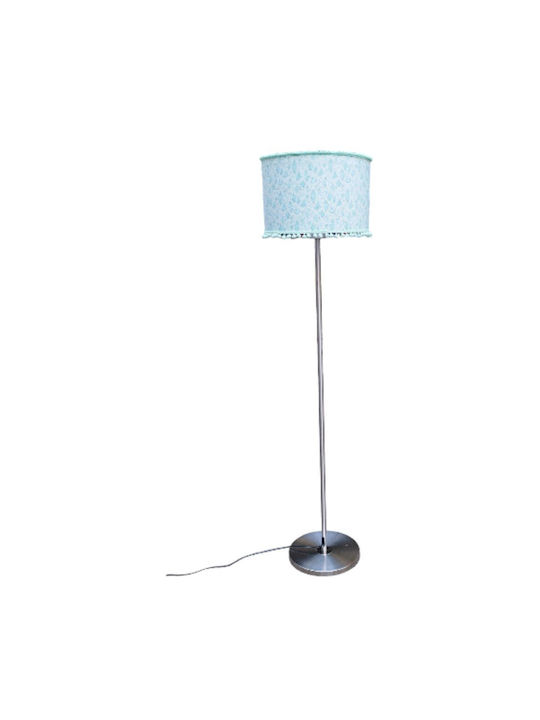 Oxygen Soft Green Floor Lamp H155xW1.55cm. with Socket for Bulb E27 Green
