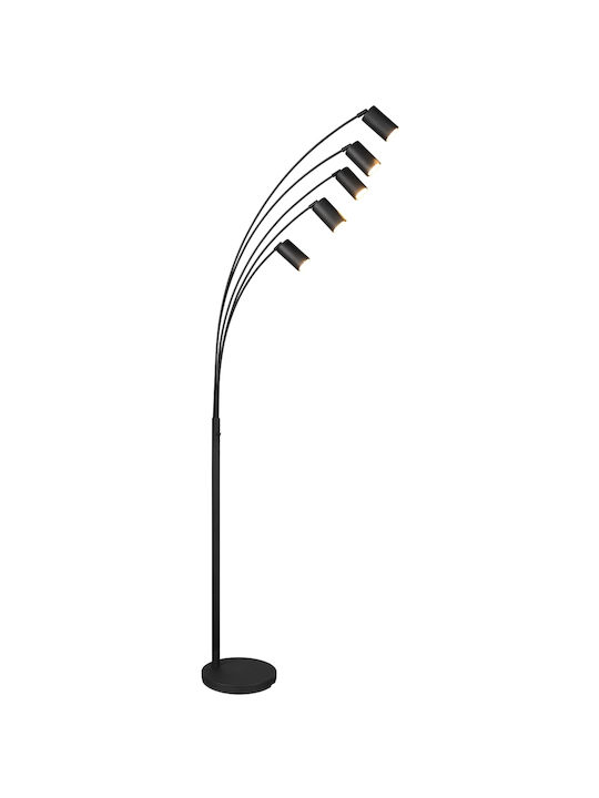 Trio Lighting Marley Подова Лампа В200xД80см. с Цокъл за Крушка GU10 Черен