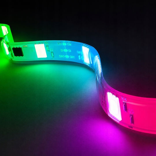 Verk Group Ταινία LED Τηλεόρασης USB 5V 2.5m με Τροφοδοτικό & Τηλεχειριστήριο