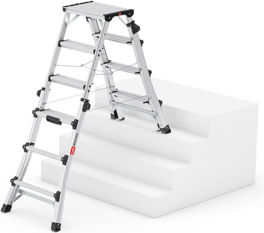 Hailo Aluminum Ladder with 2x6 Steps