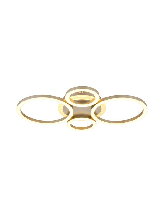 Globo Lighting Таванно Осветително Тяло Кафяво с Интегриран LED