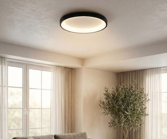Luma Luma Mount Ceiling Light 38cm Black with Integrated LED