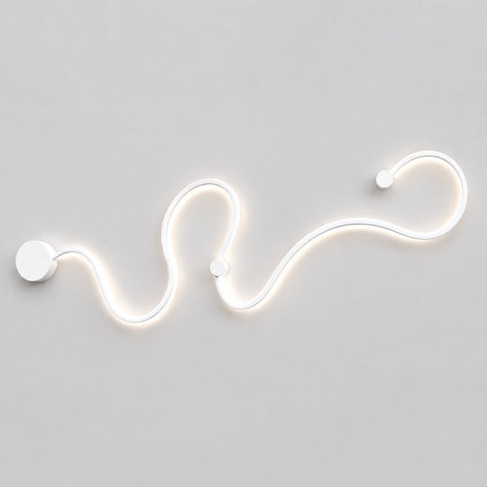 VenCore Modern Wall Lamp with Integrated LED and Adjustable White Light 33x6cm