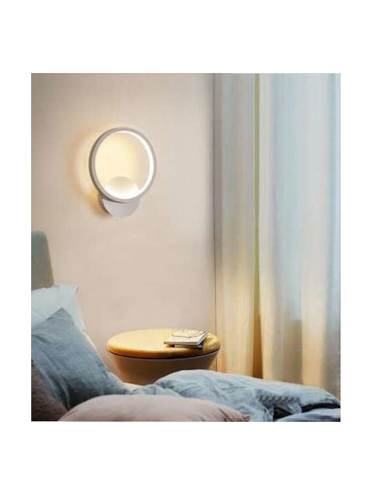 Atman Wandleuchte mit Integrierter LED und Schalter Weiß