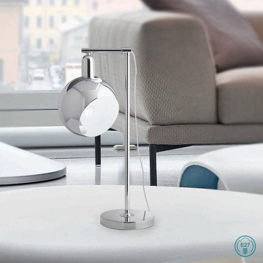 Fan Europe Narciso Dekorative Lampe mit Fassung für E27 Lampe Silber