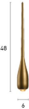 Luma Pendant Ceiling Light Gold LED with Warm White Light 30x30cm