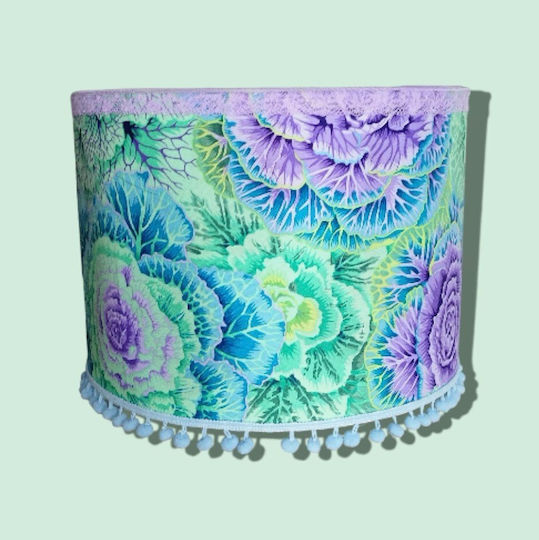 Dimensions Blue Pendant Ceiling Light with E27 Socket 35x20cm