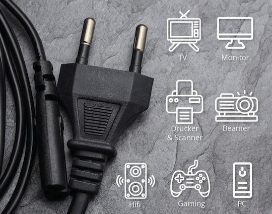 Cablu de alimentare Euro 5 metri 250v/2.5a Plug Universal Use Philipp