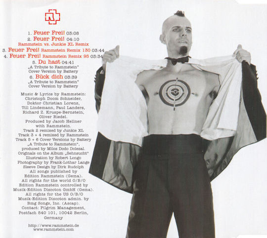 Rammstein Feuer Frei Cd