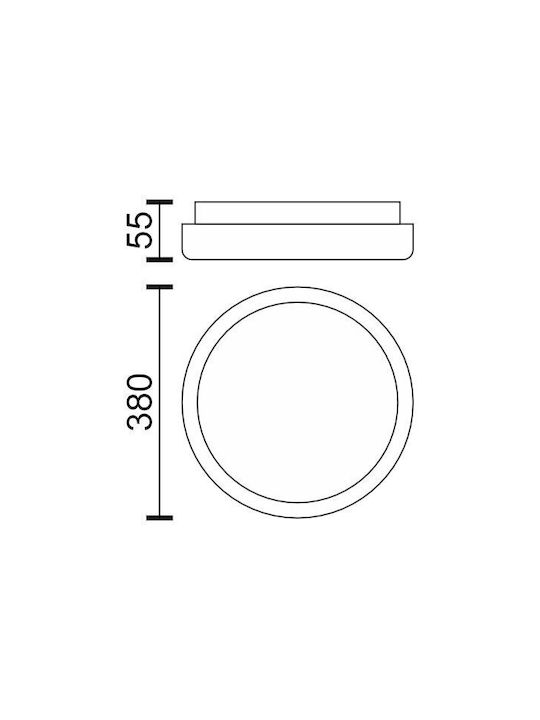 Spot Light Deckenleuchte 38cm mit Integrierter LED