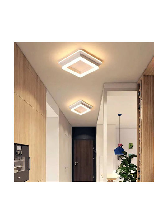 Lightplanet Таванно осветление Бяла с Вграден LED