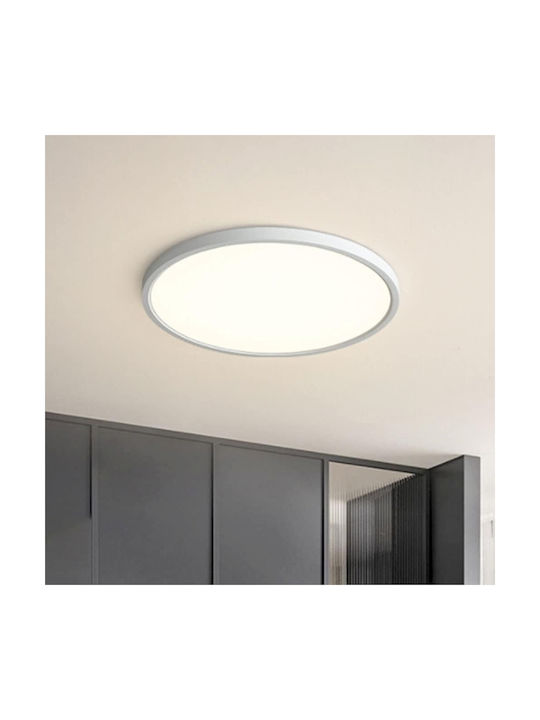 Jiju Plafonieră de Tavan pentru Baie 50cm Transparentă cu LED Integrat