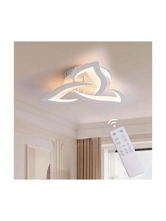Lightplanet Plafonieră de Tavan 58buc Bej cu LED Integrat și Telecomandă