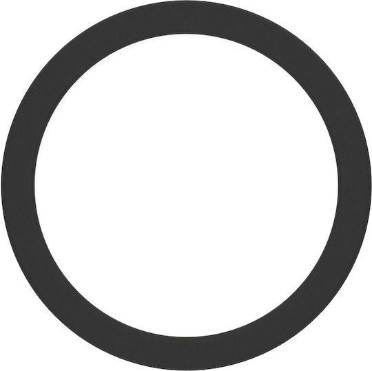 Eglo Fueva Πλαφονιέρα Οροφής 16.6εκ. Μαύρη με Ενσωματωμένο LED