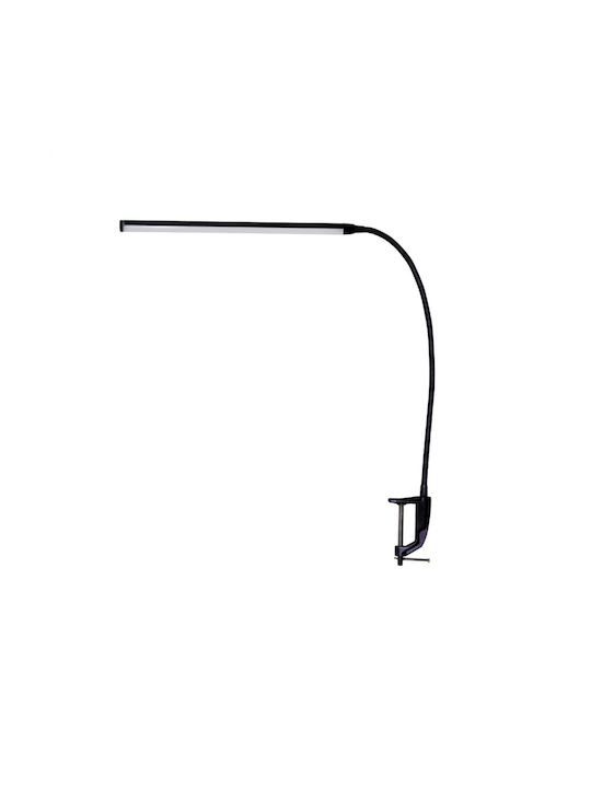 Aca LED Lumină de Birou cu Braț Flexibil Înălțime: 85cm în Culoarea Negru
