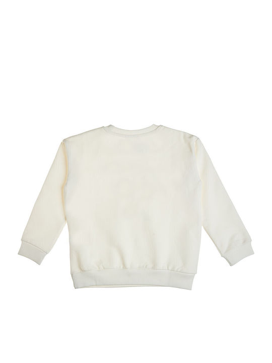 Kids Sweatpants Set With Top Ecru 3 Pieces