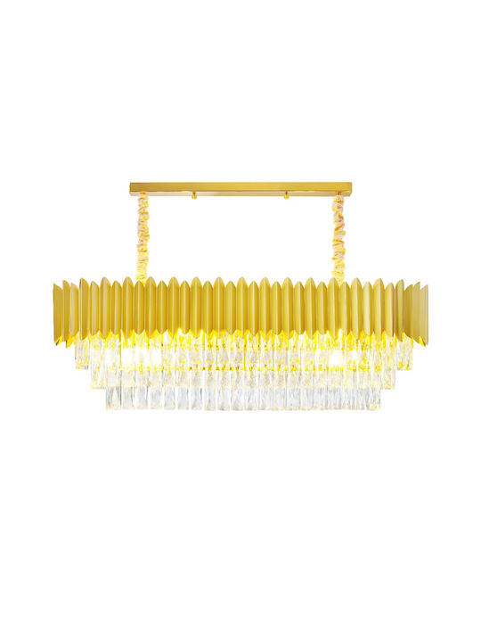 Artekko Chandelier Ø100cm with Transparent Crystals 023-3279