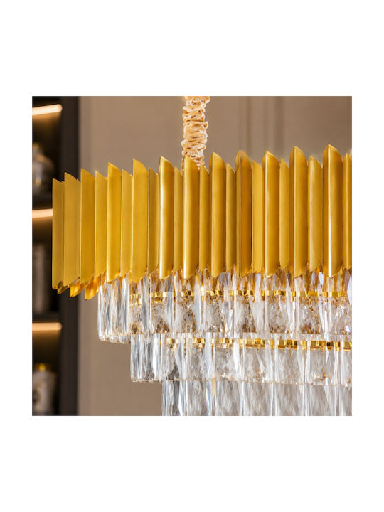 Artekko Chandelier Ø100cm with Transparent Crystals 023-3279