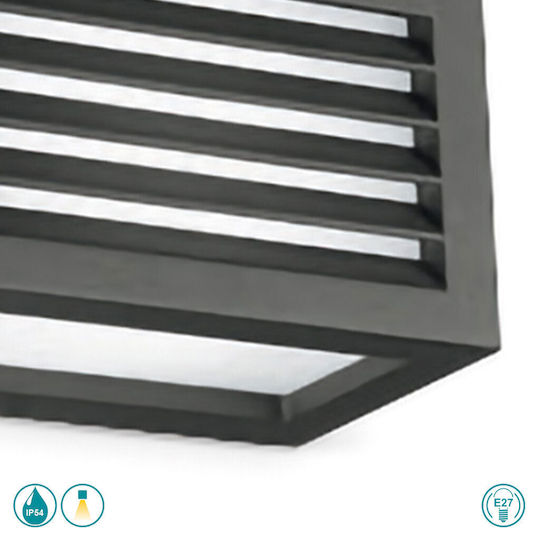 Gea Luce Wall-Mounted Outdoor Lighting Gray