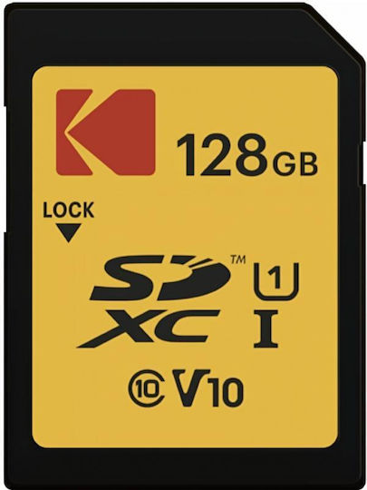 Kodak SDHC 128GB U1 V10 A1 UHS-I 90MB/s Cu Adaptor